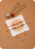 Rakhi Celebration Sweets Gift Pack with Set of 2 Rakhi