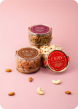 Courtyard Collection - 375 Grams Set of 3 Dry Fruits with Set of 2 Rakhi