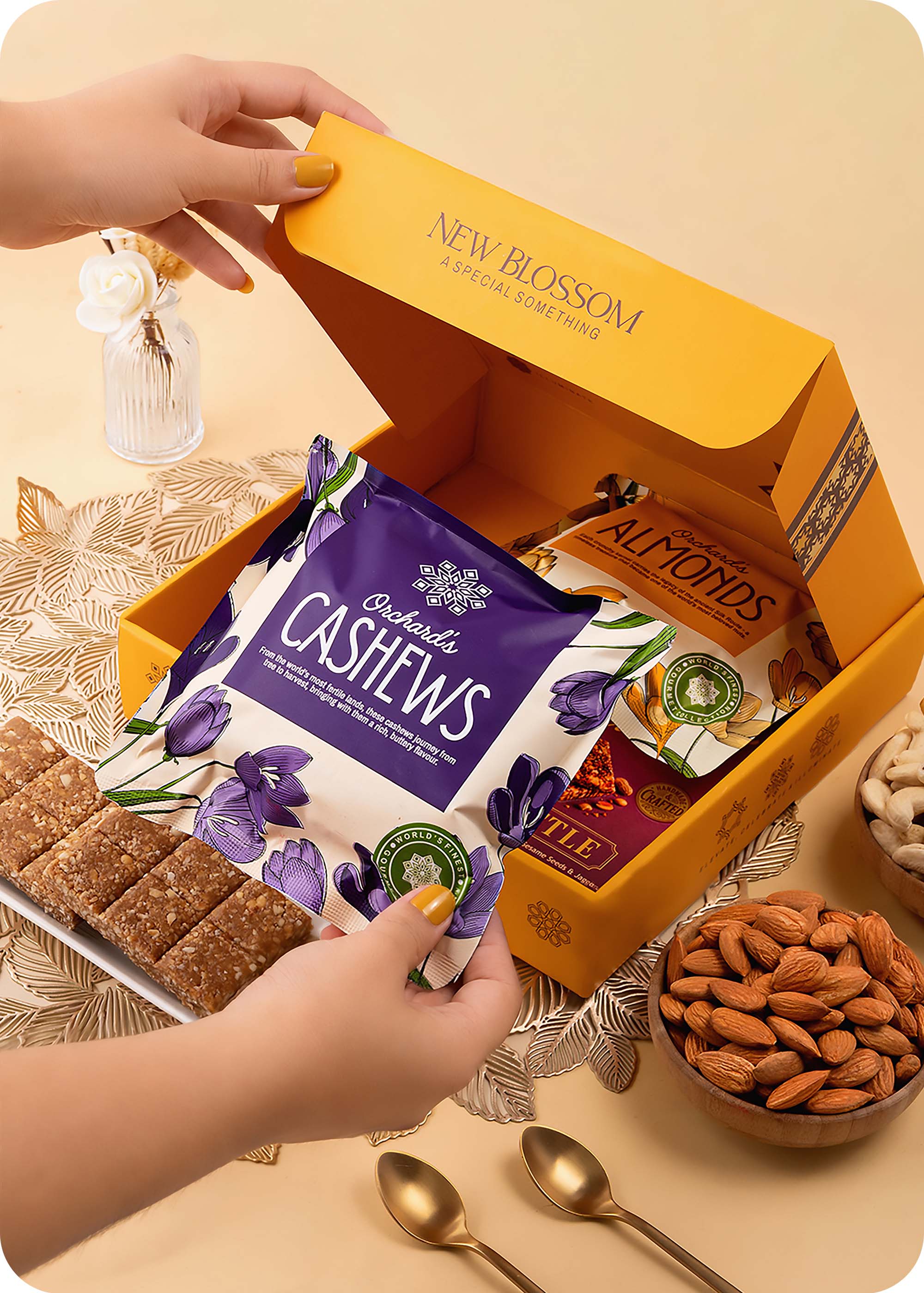 Festive Dry Fruits Gift Pack with Brittles