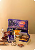 Celebration Hamper Dry Fruits, Brittles & Sweets with Set of 3 Rakhi