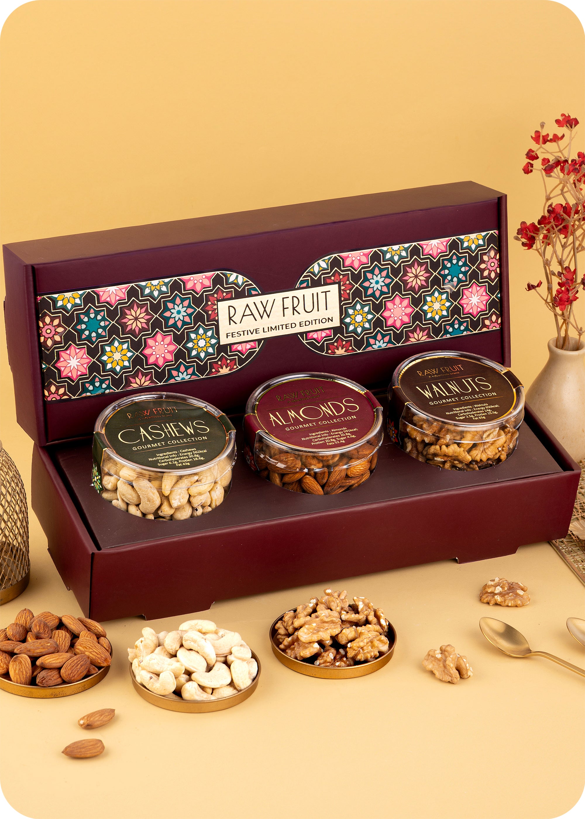 Rakhi Gift Pack: Dry Fruits with Rakhi