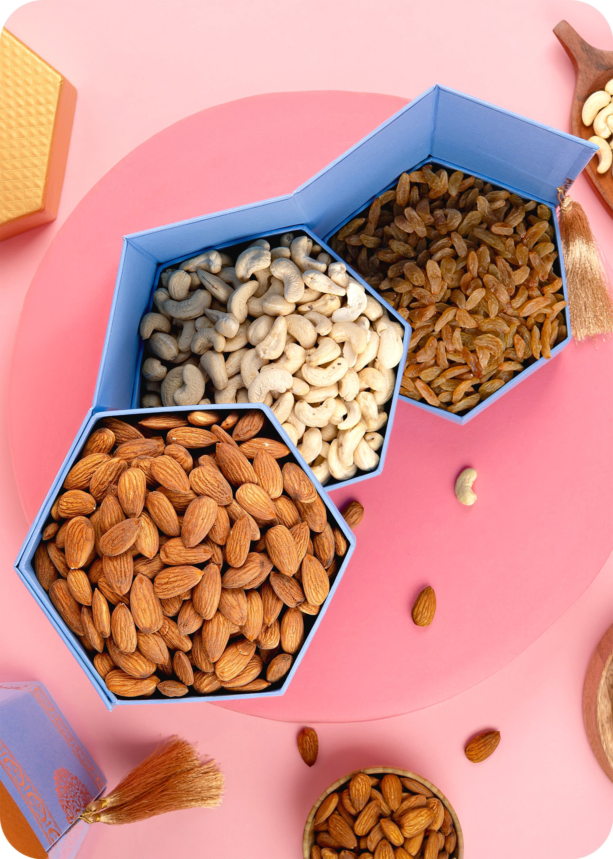 Pack of 3 Dry Fruits gift Hamper