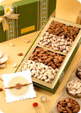 Festive Treat: Pack of 4 Dry Fruits with Rakhi