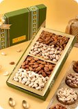 Festive Treat: Pack of 4 Dry Fruits with Rakhi