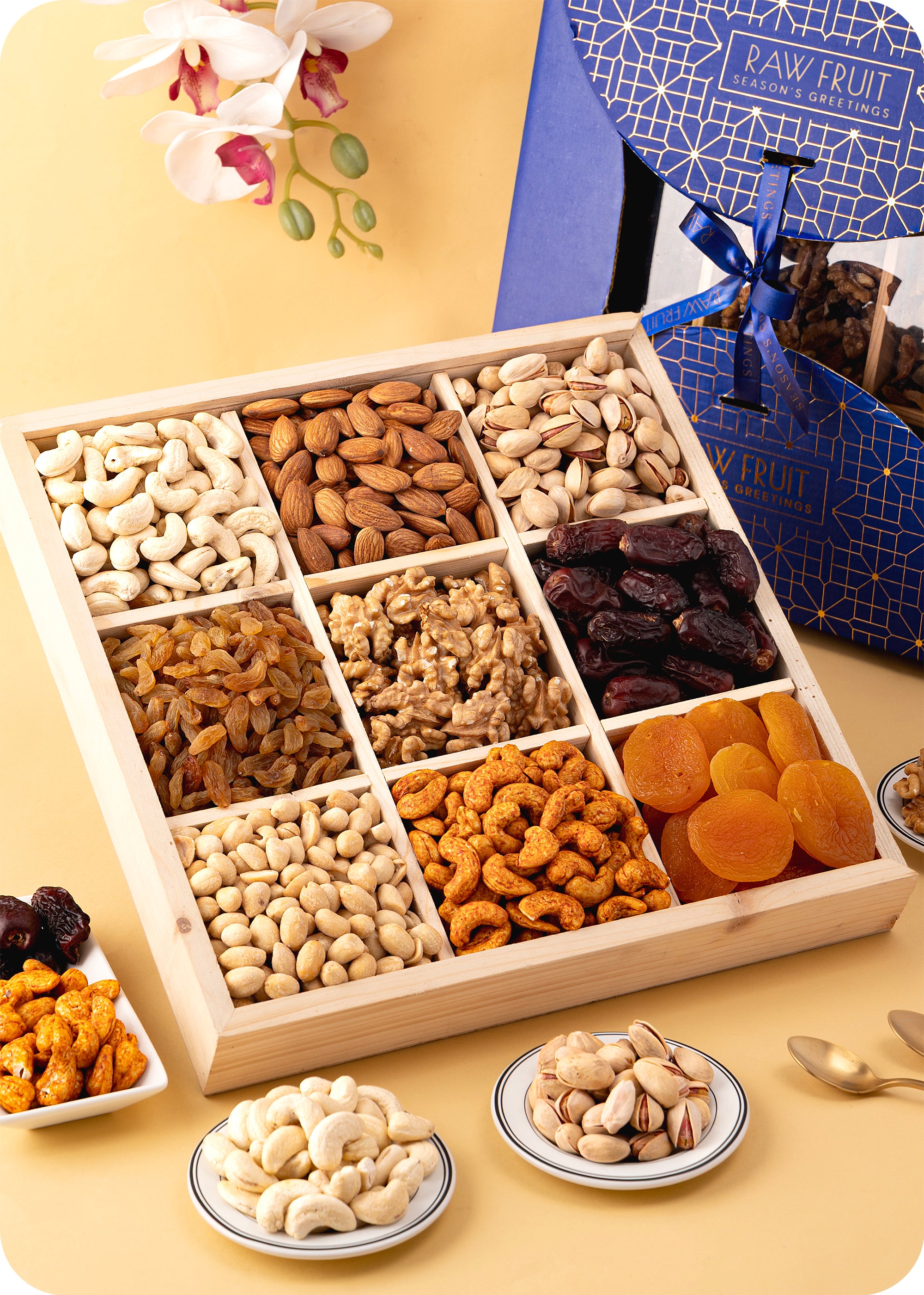 Rakhi for Brother Set of 2 with Dry Fruits