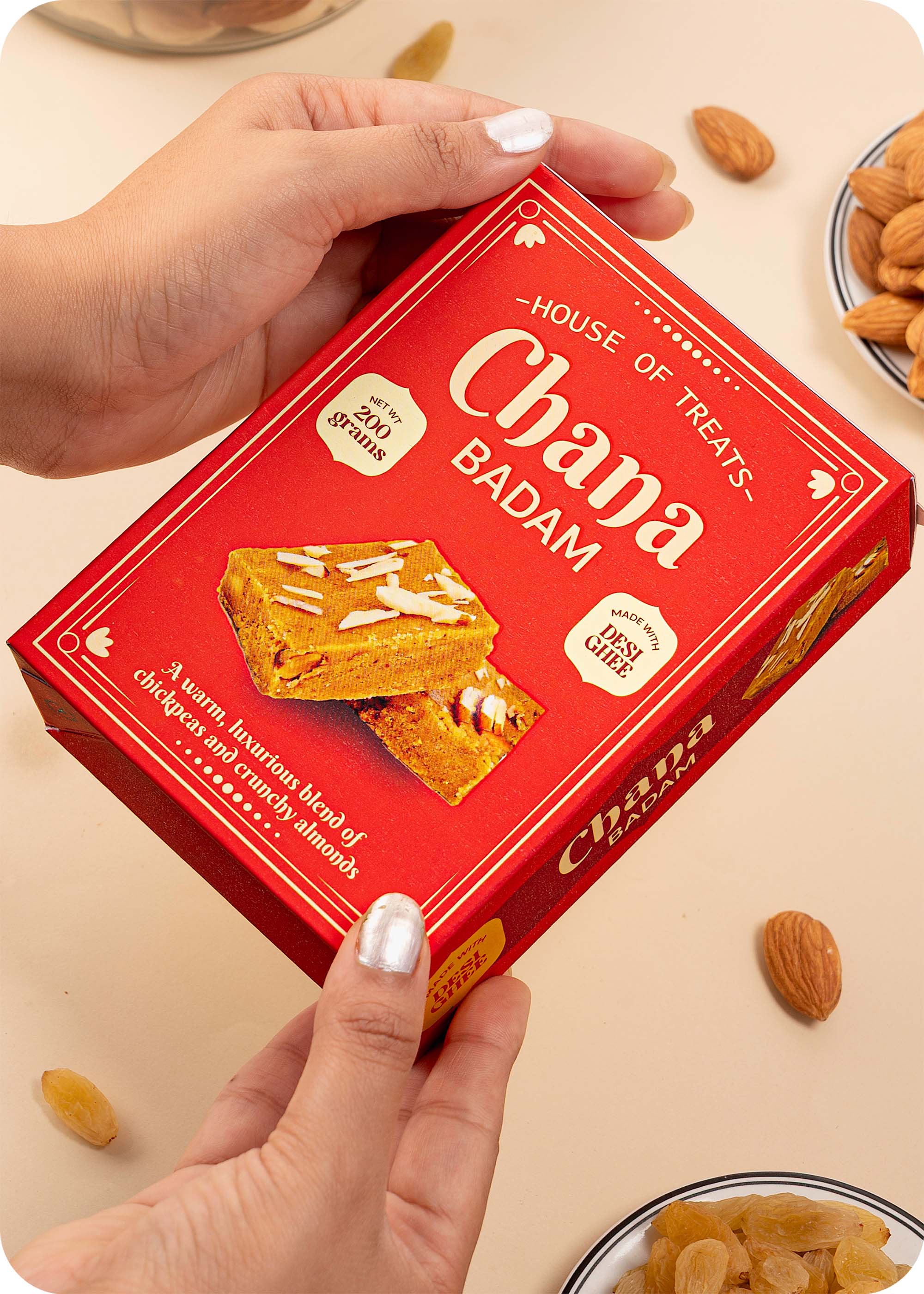 Channa Badam Barfi Sweets Gift Pack