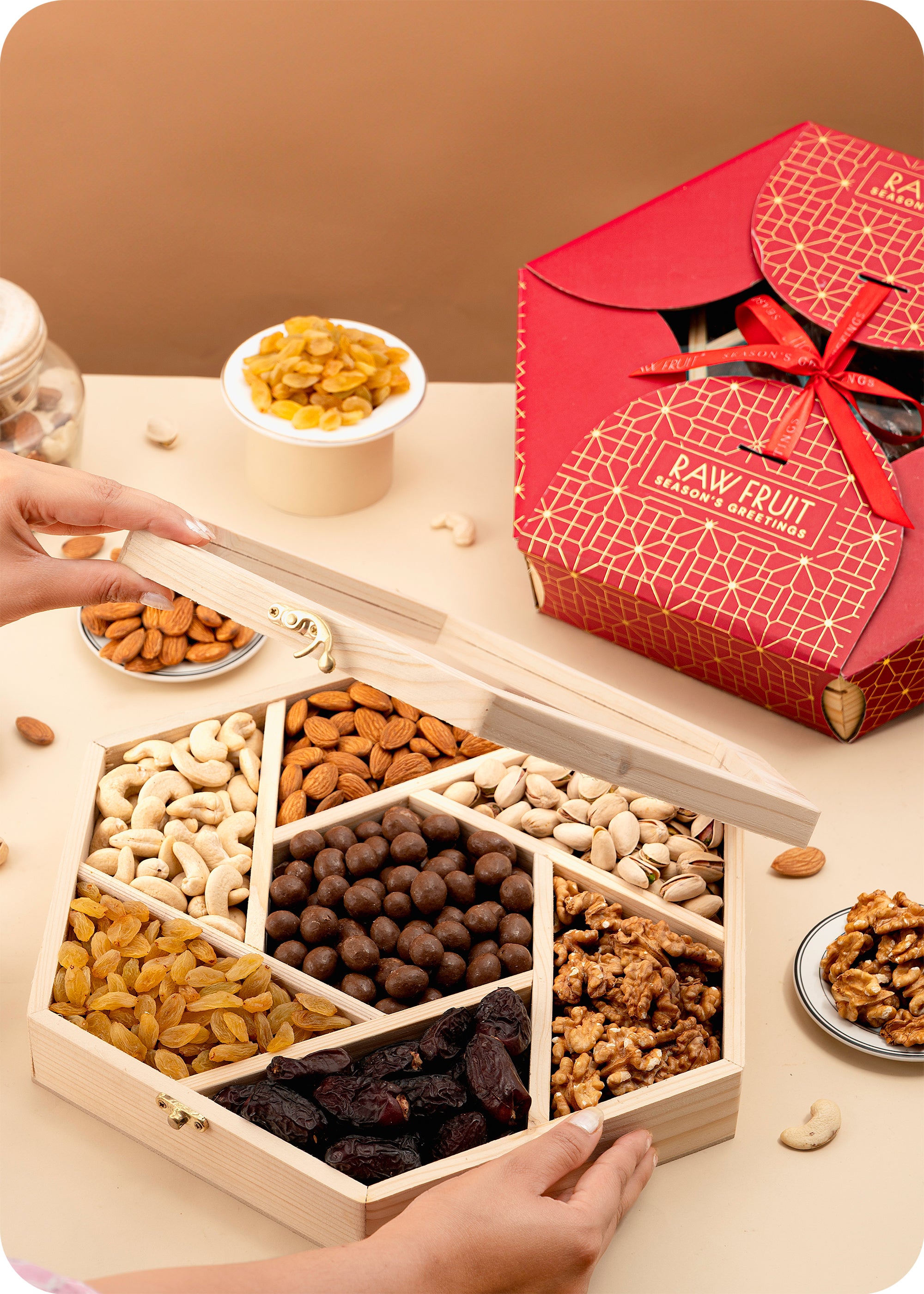 Bhai Dooj Premium Dry Fruits & Treats Gift Box