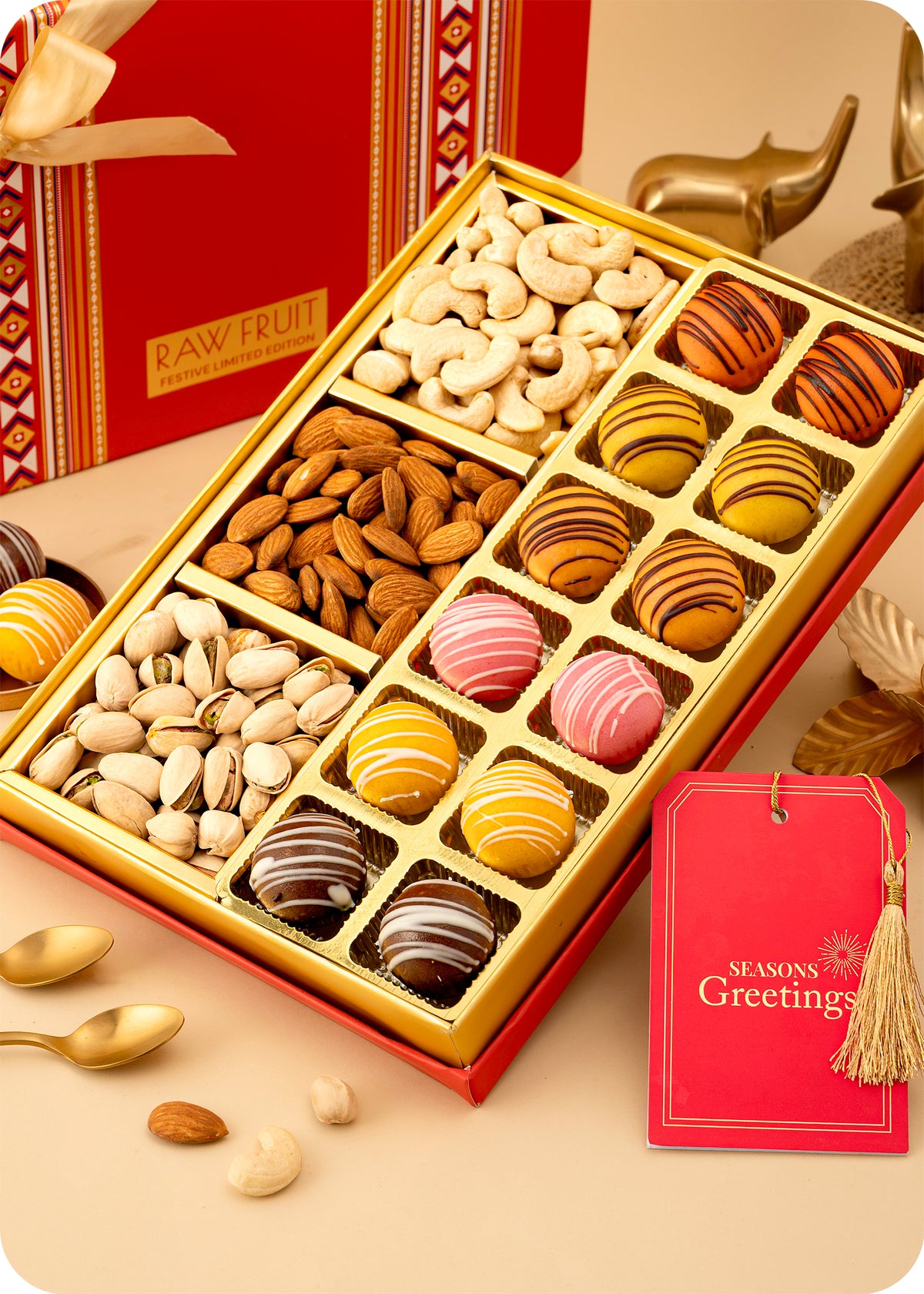 Diwali Sweets Gift Pack : Marzipan Sweets and Dry Fruits