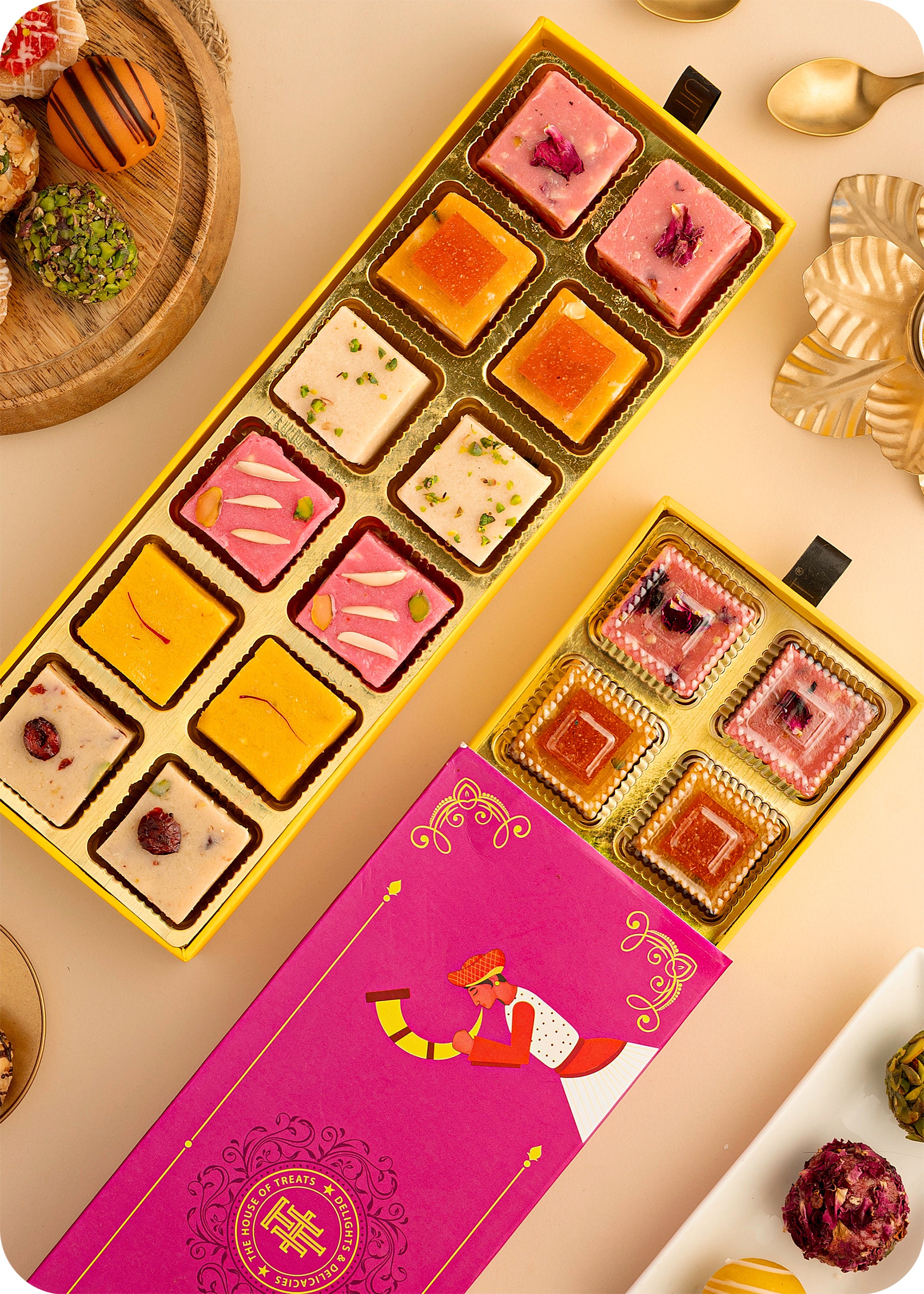 Diwali Sweets Gift Pack : Pack of 12 Artisanal Fudge Sweets
