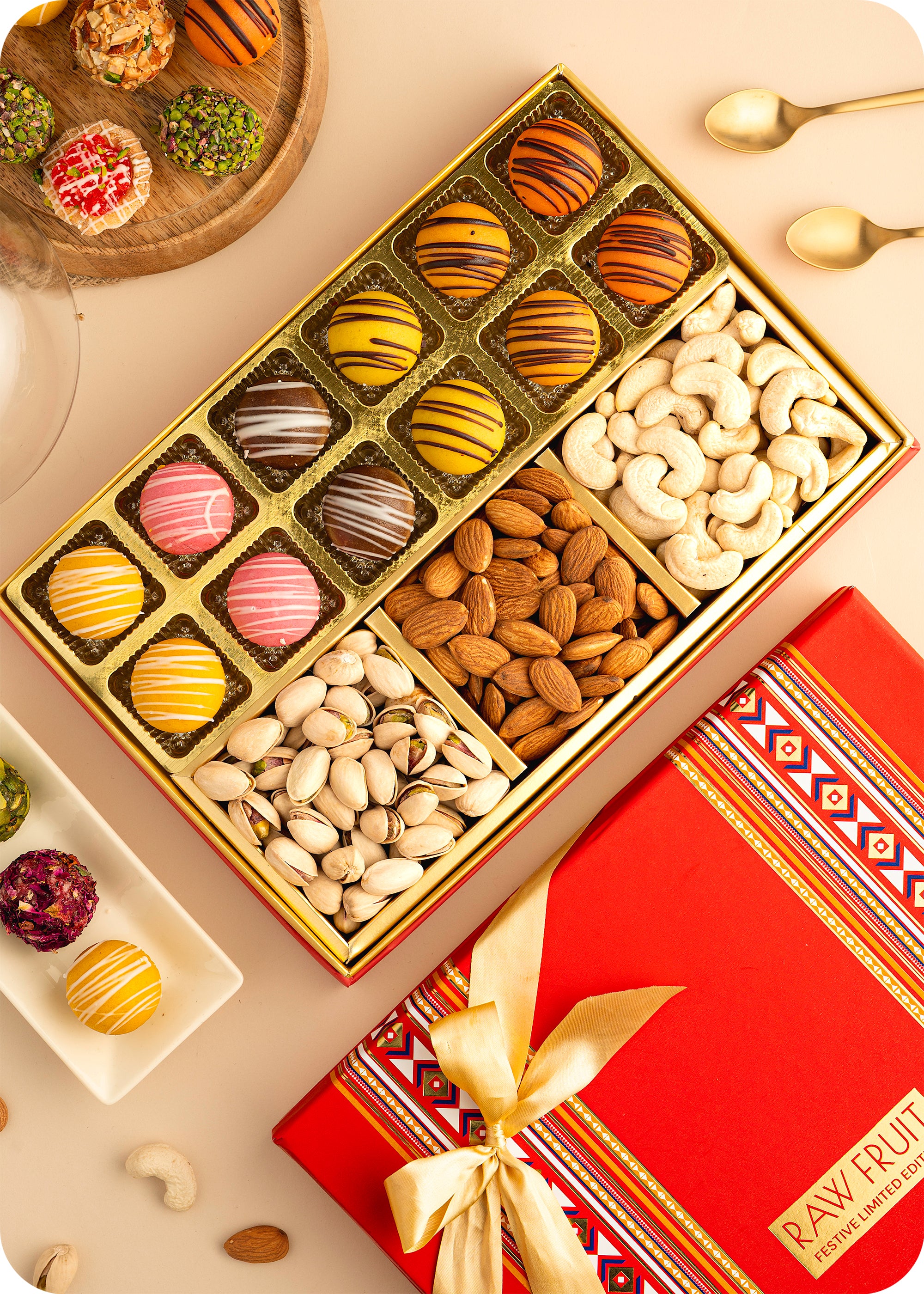 Diwali Sweets Gift Pack : Marzipan Sweets and Dry Fruits
