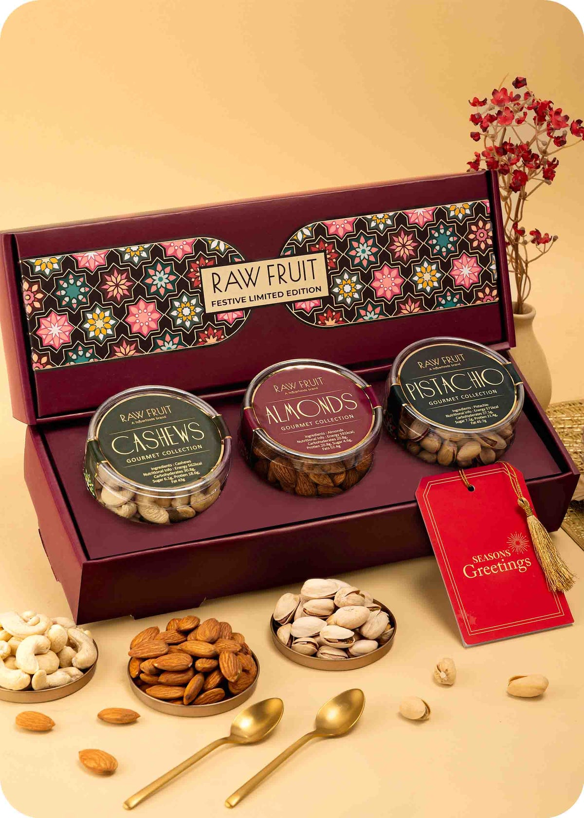 Bhai Dooj Dry Fruits Gifts: Cashews, Almonds, Pistachios