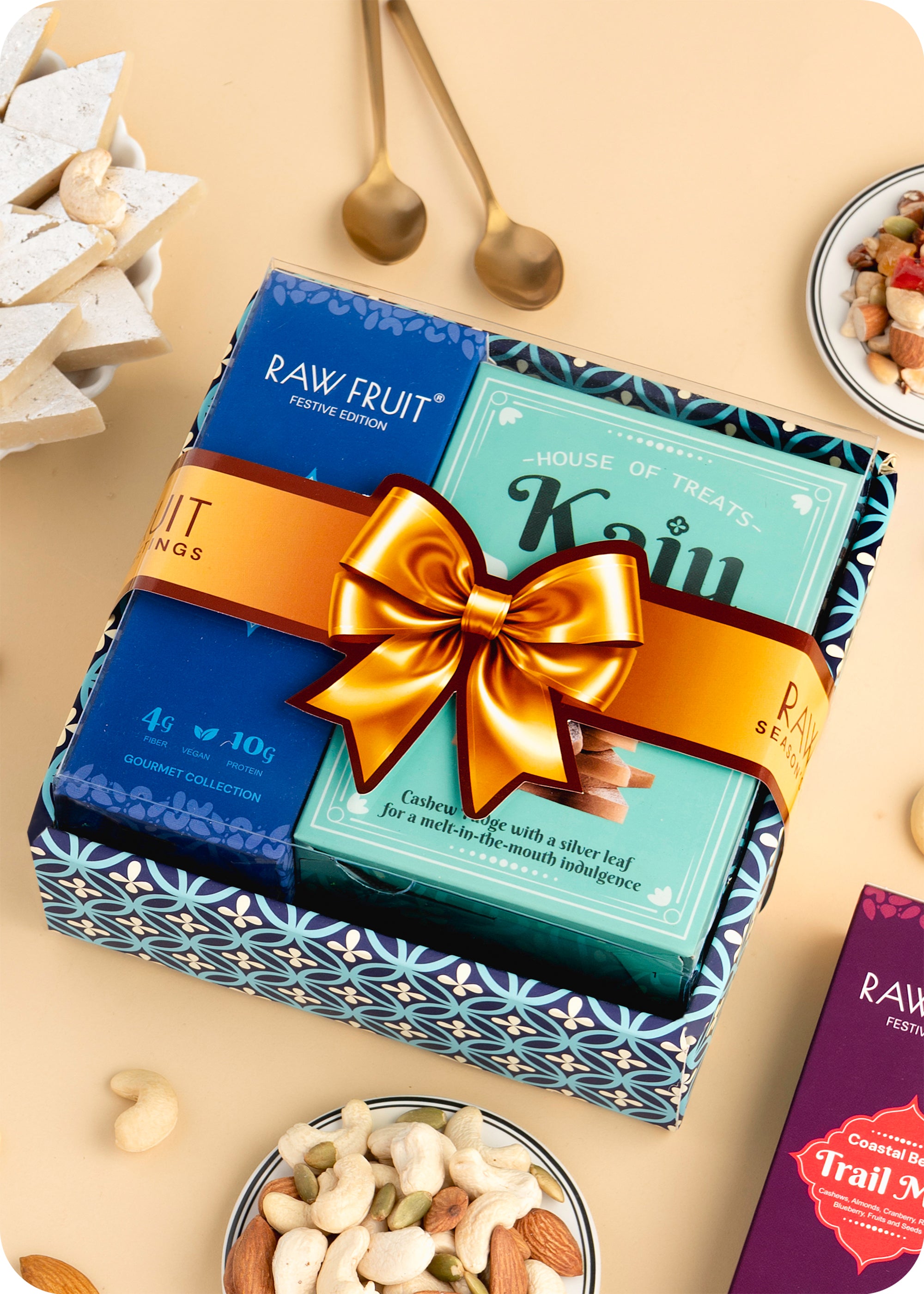 Rakhi Hamper: Sweets & DryFruits with Rakhi