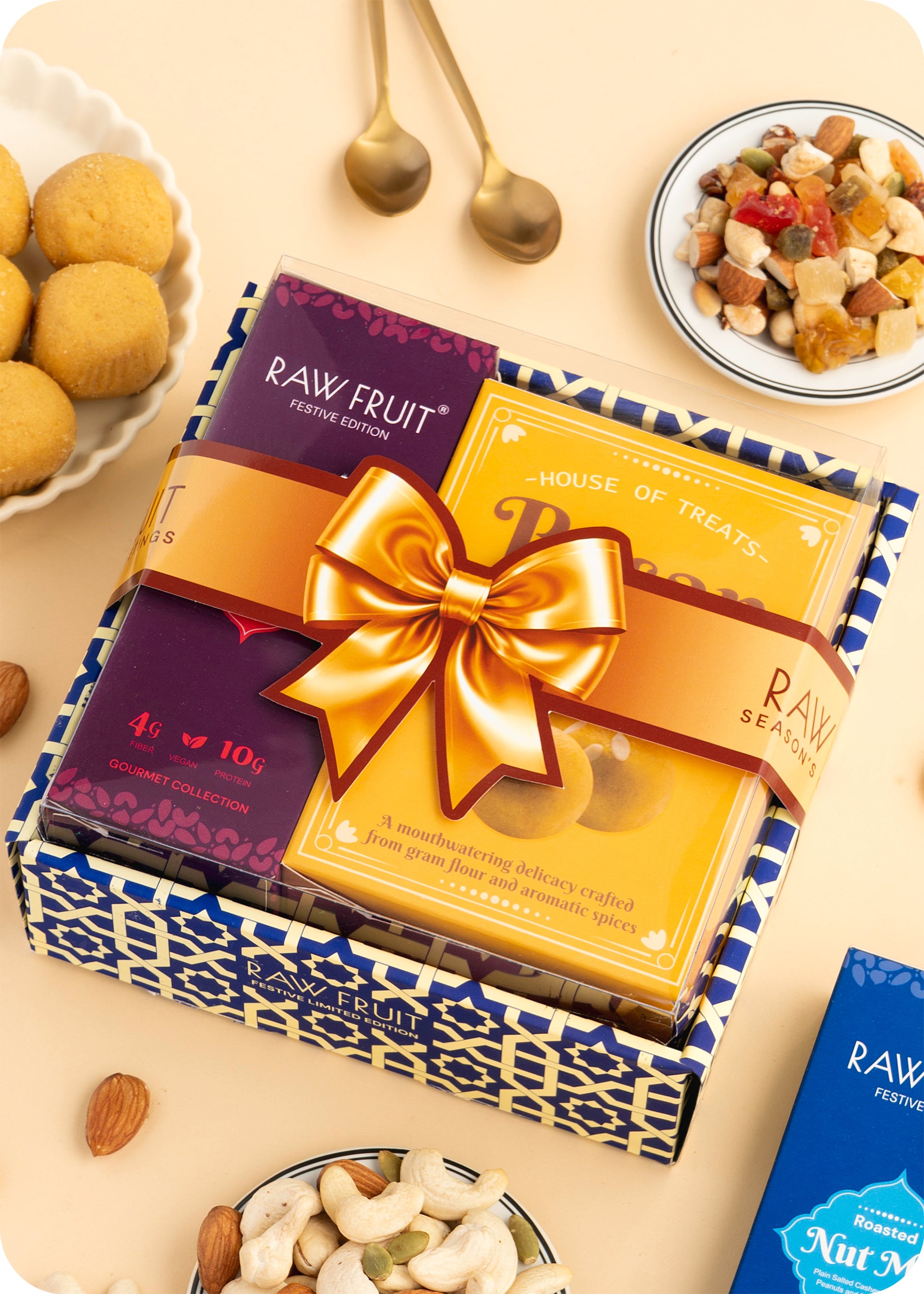 Rakhi Bliss: Sweets & Nut Mix with Rakhi