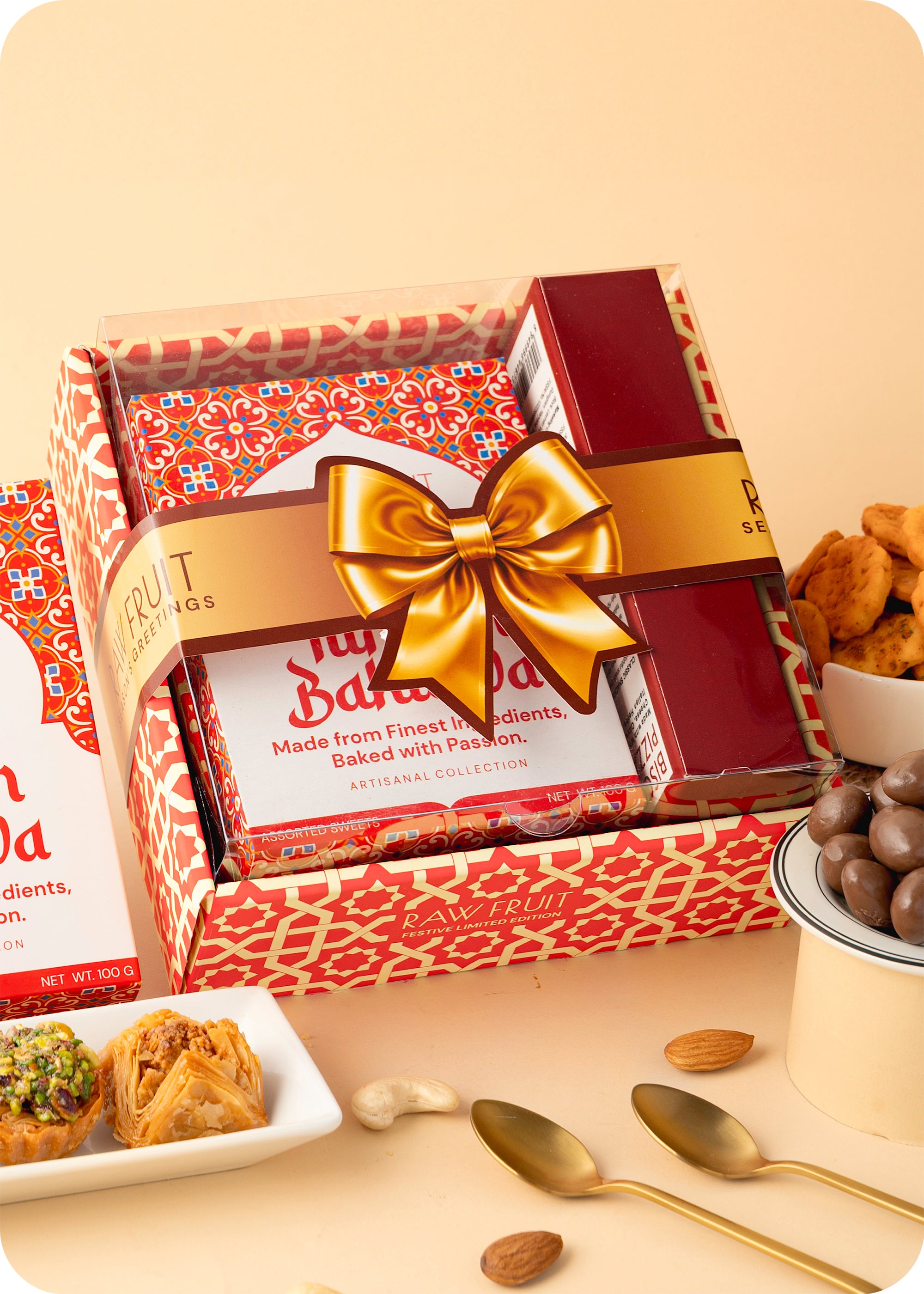 Sweets, Snacks with Cream Rolls Gift Hamper