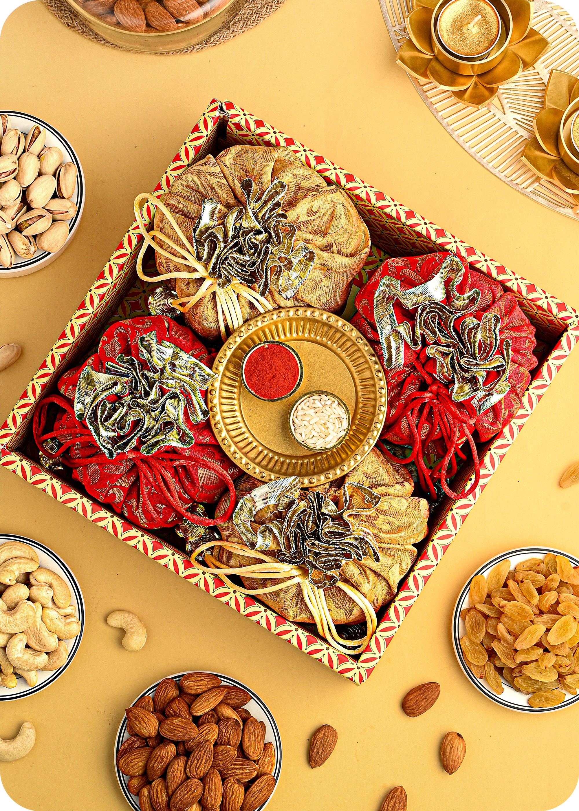 Bhai Dooj Dry Fruits Gift Tray