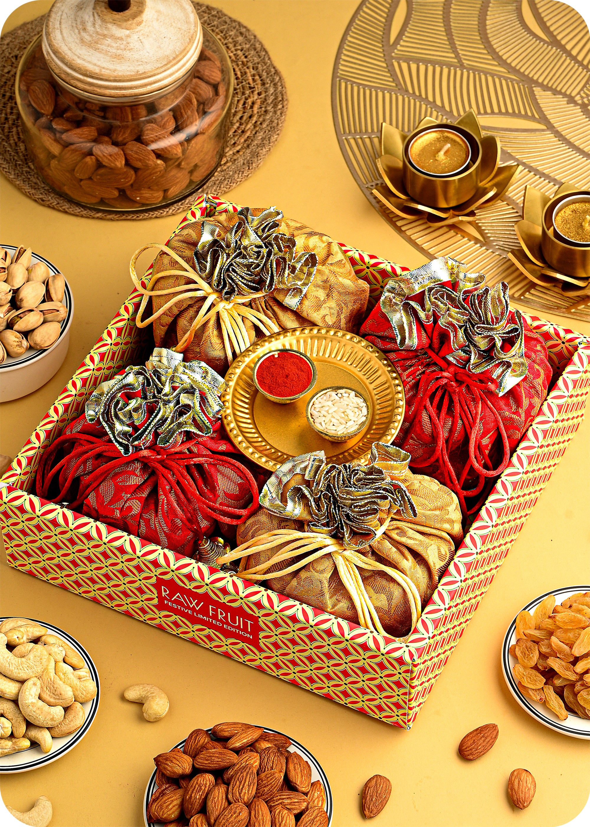 Bhai Dooj Dry Fruits Gift Tray