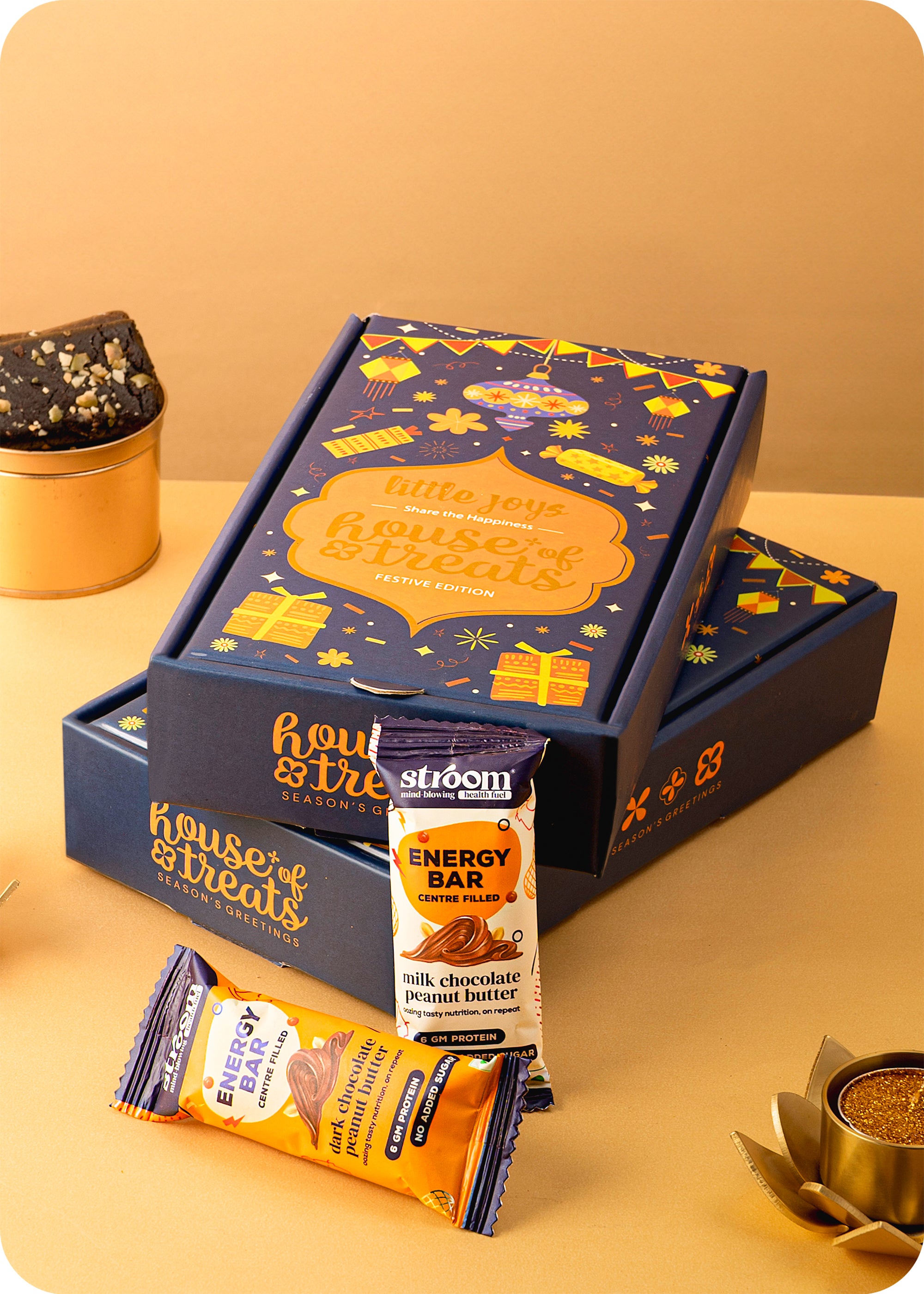 Delightful Diwali Gift Box : Chocolates Treats & Candle Set