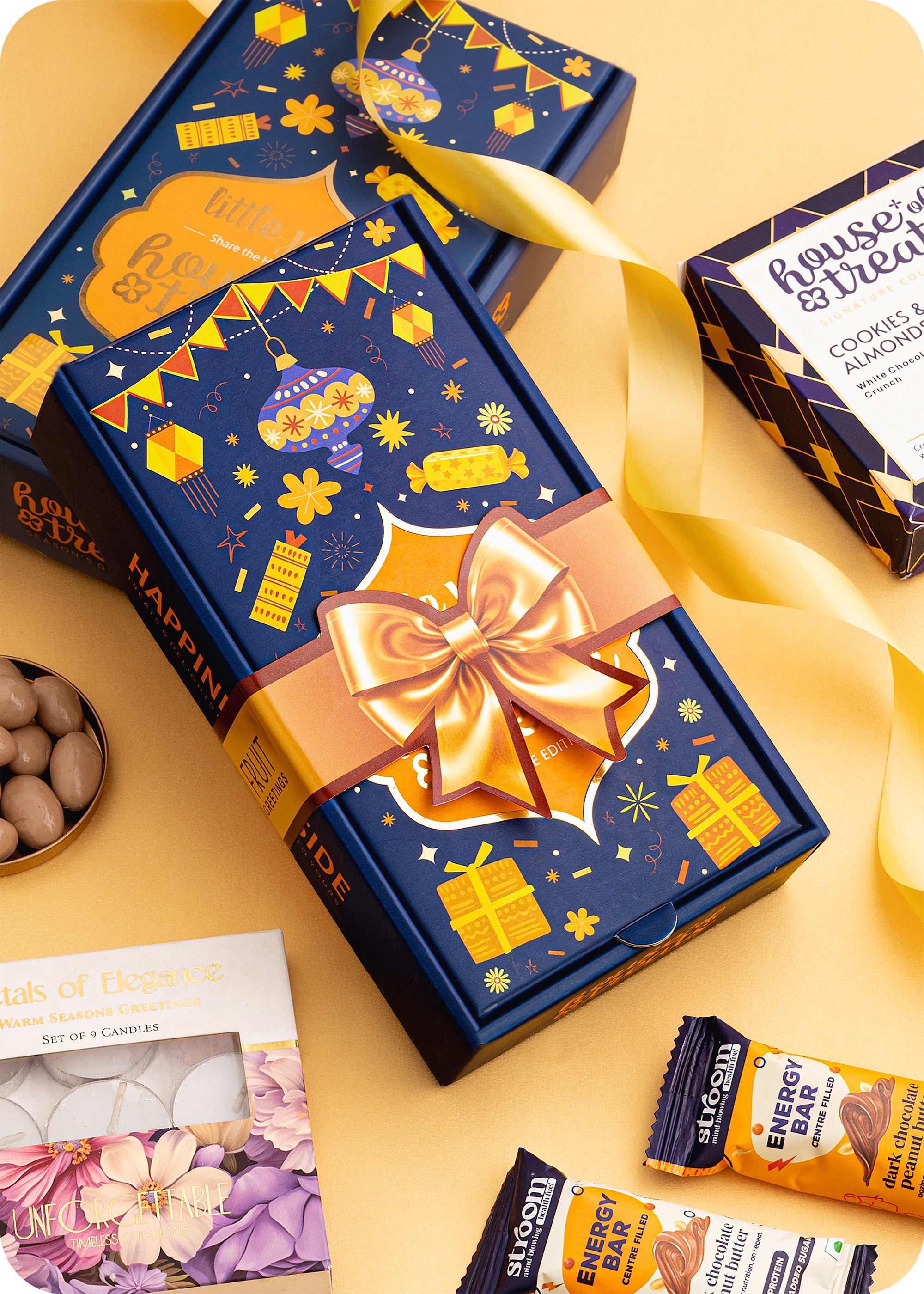 Delightful Diwali Gift Box : Chocolates Treats & Candle Set