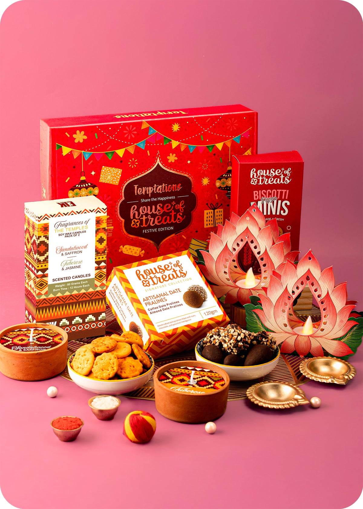Bhai Dooj Celebration Hamper: Savory Bites & Elegant Decor