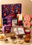 Festive Diwali Gift Hamper : Gourmet Snacks, Fragnance Decor & Festive Lights