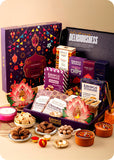 Bhai Dooj Delight Hamper: Gourmet Snacks, Fragrant Decor & Festive Lights