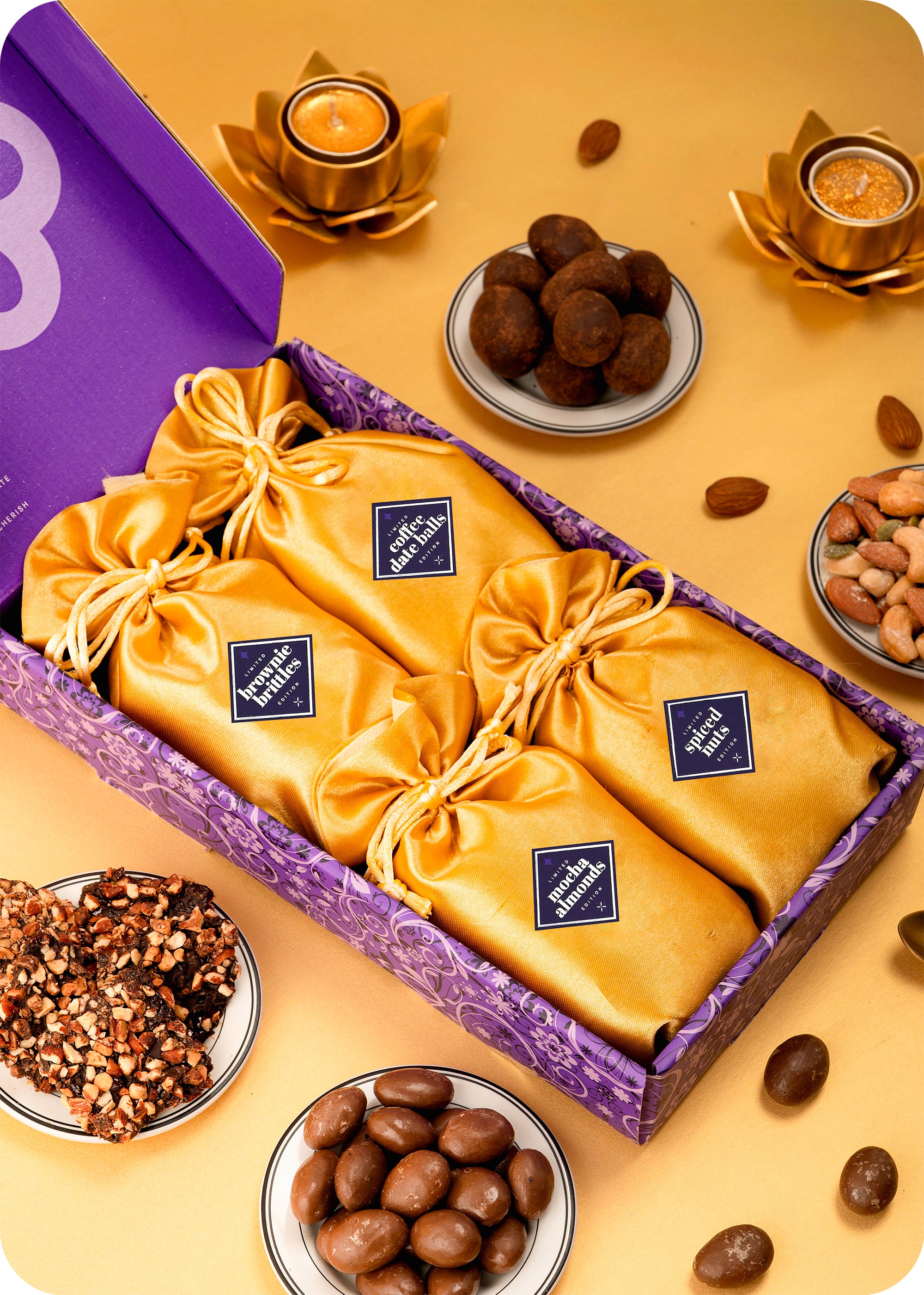 Nuts, Dragees, Brittle & Dates Balls Gift Hamper