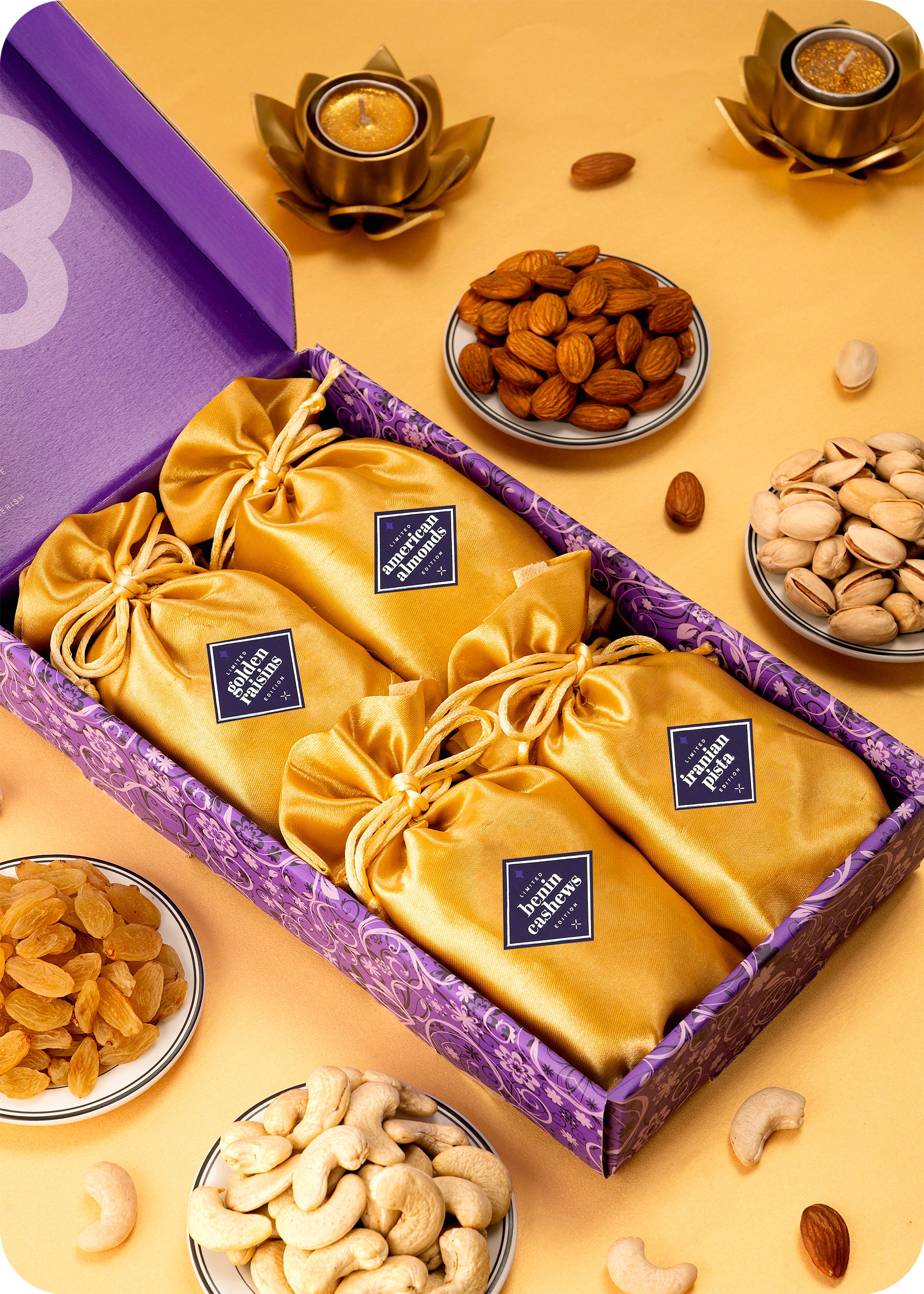 Pack of 4 Dry Fruits Gift Pack