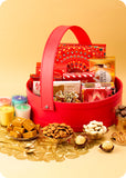 Festive Diwali Gift Basket with Chocolates, Sweets & Decor