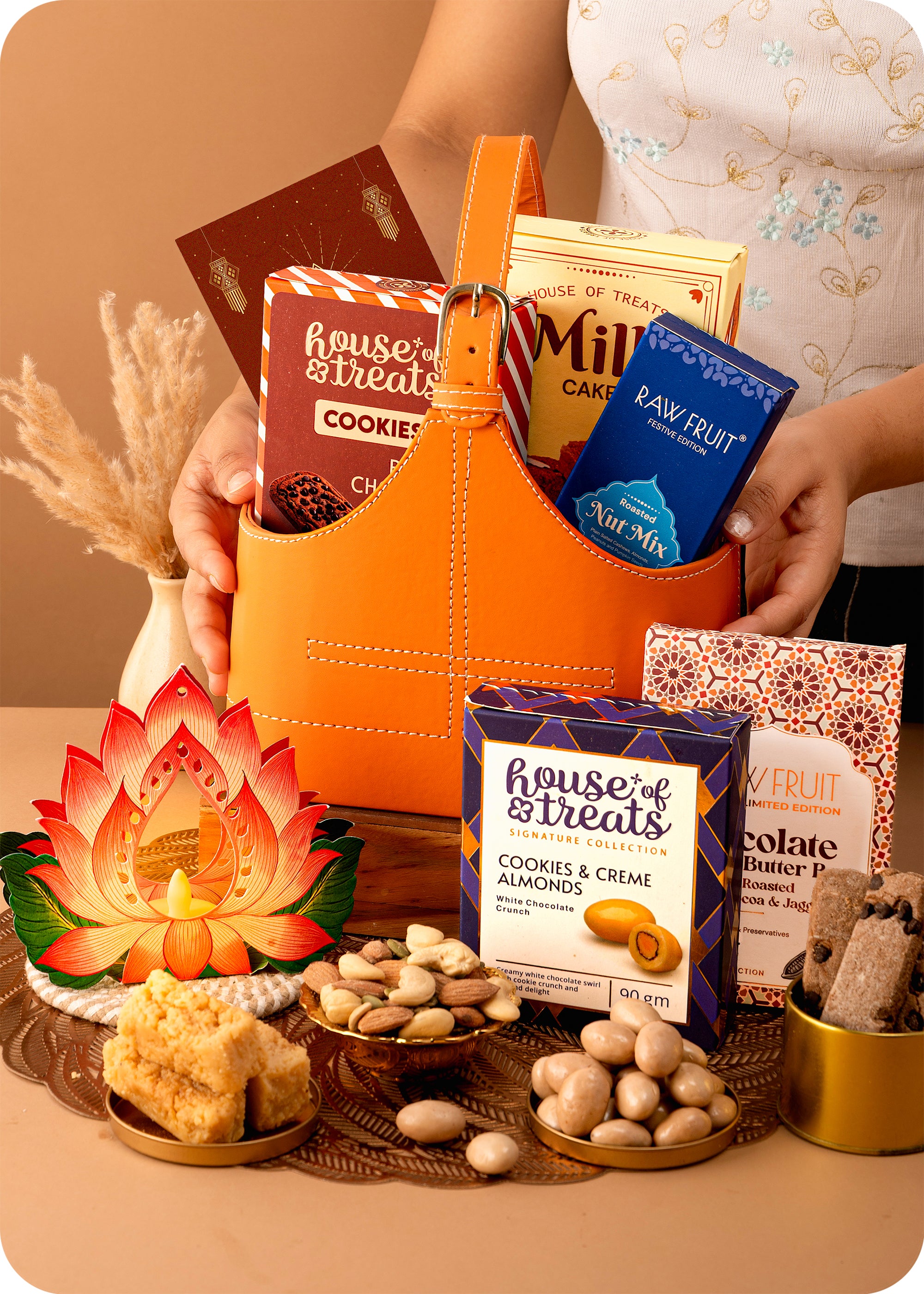 Bhai Dooj Special Gift Hamper: Kaju Katli, Nutty Brittle, Chocolates & Nuts