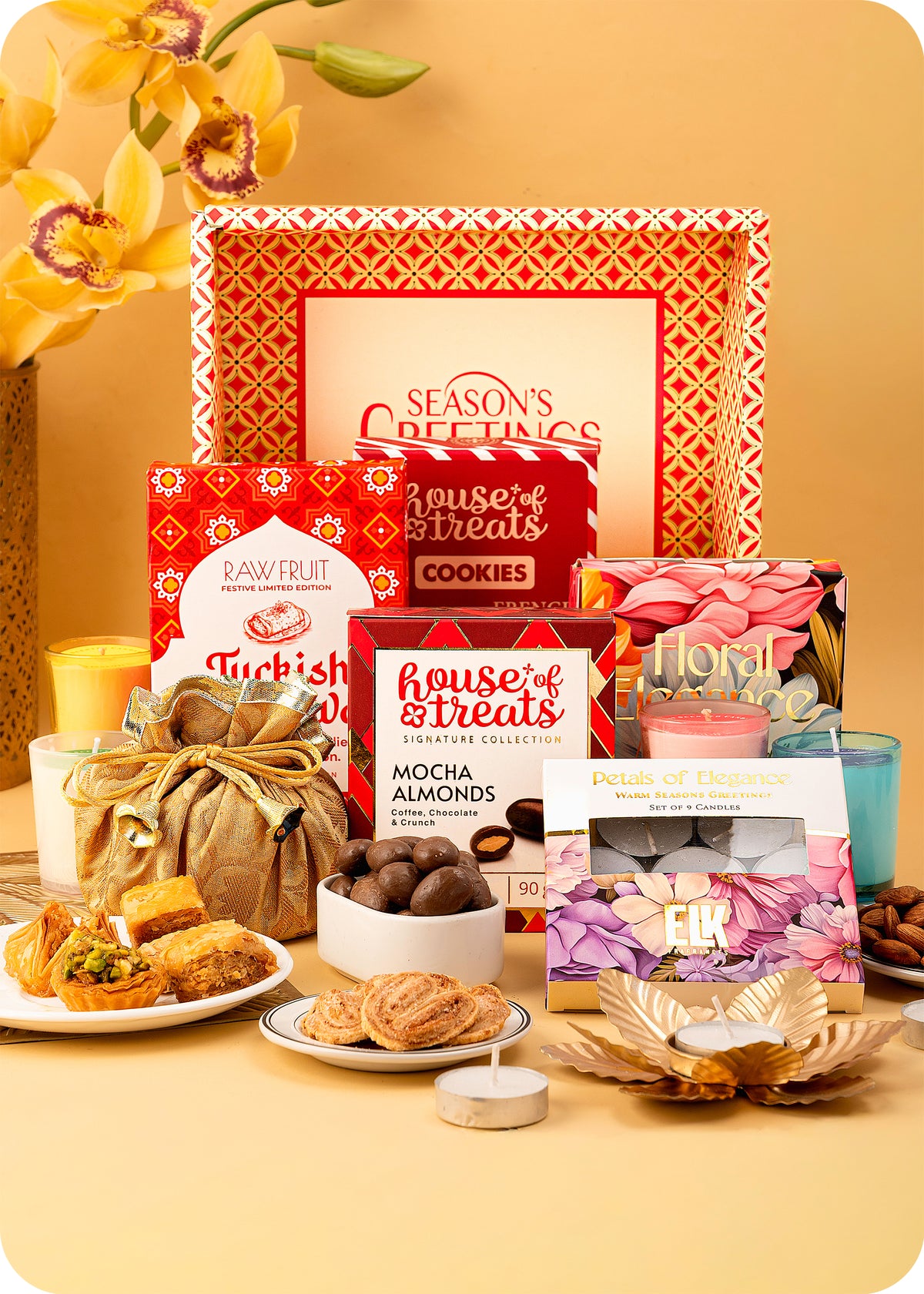 Diwali Gift Hamper: Cookies, Sweets & DryFruits Gift Pack