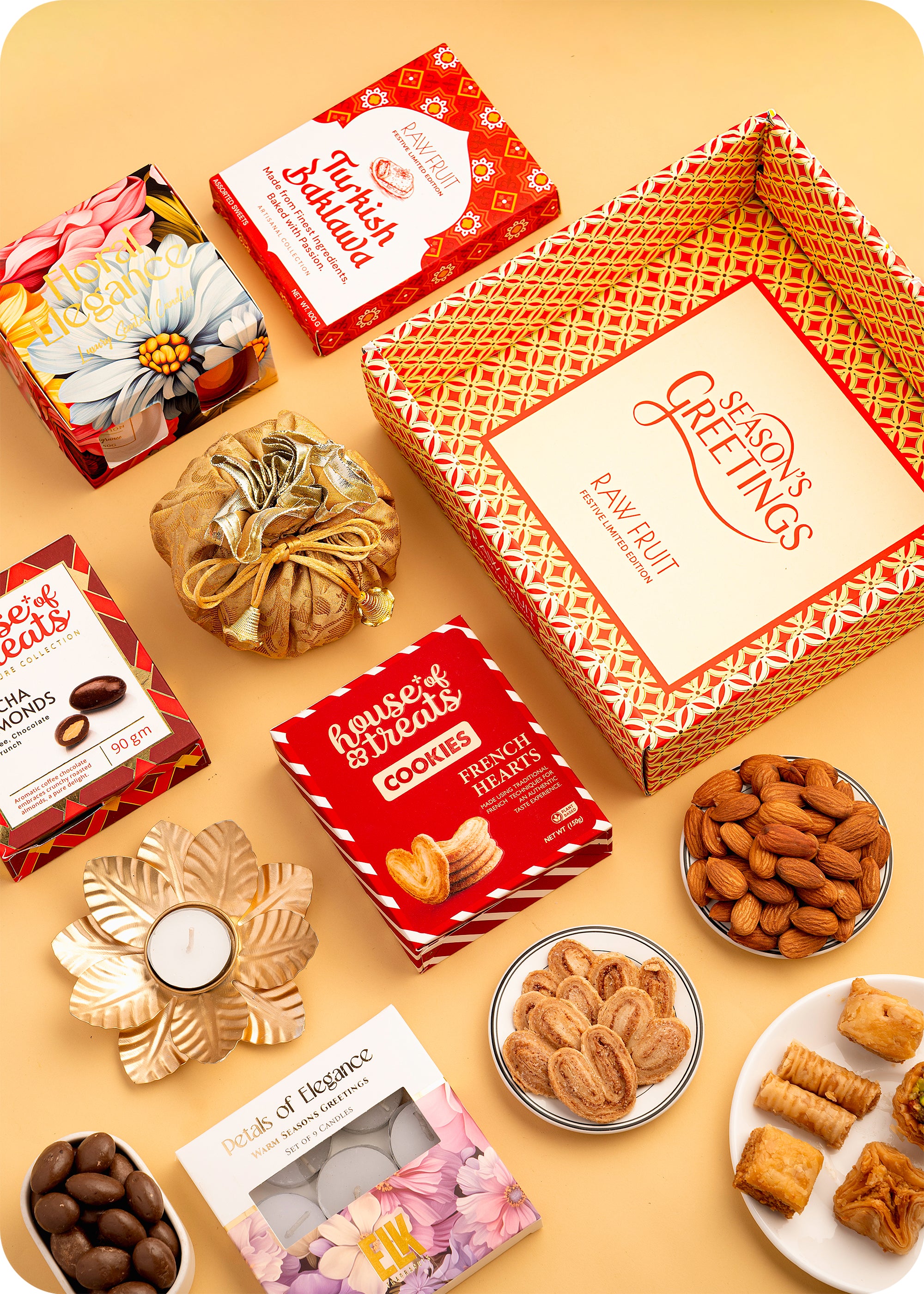 Diwali Gift Hamper: Cookies, Sweets & DryFruits Gift Pack