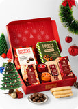 Festive Christmas Hamper : Gourmet Treats, Candles & DIY Christmas Tree