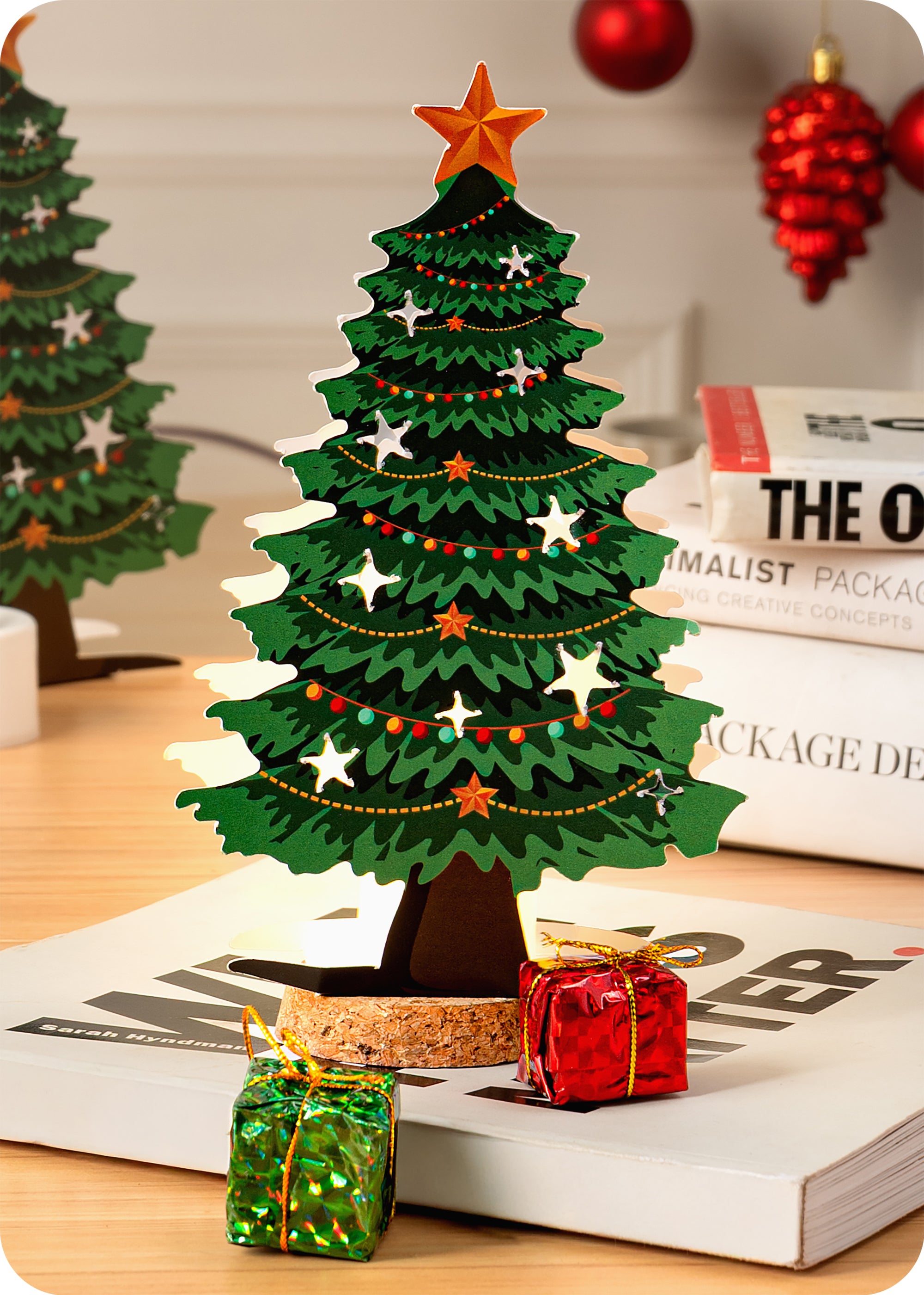 Festive Christmas Hamper : Gourmet Treats, Candles & DIY Christmas Tree