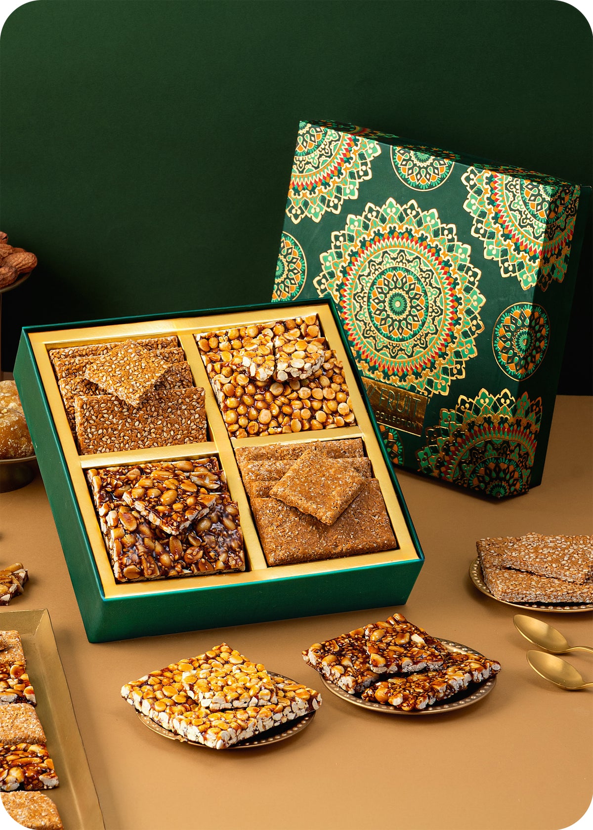Festive Lohri Gift Box : 4 Varieties of Gajak (500 Grams)