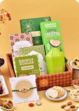 Rakhi Delights: Cookies & Dry Fruits Hamper with Rakhi