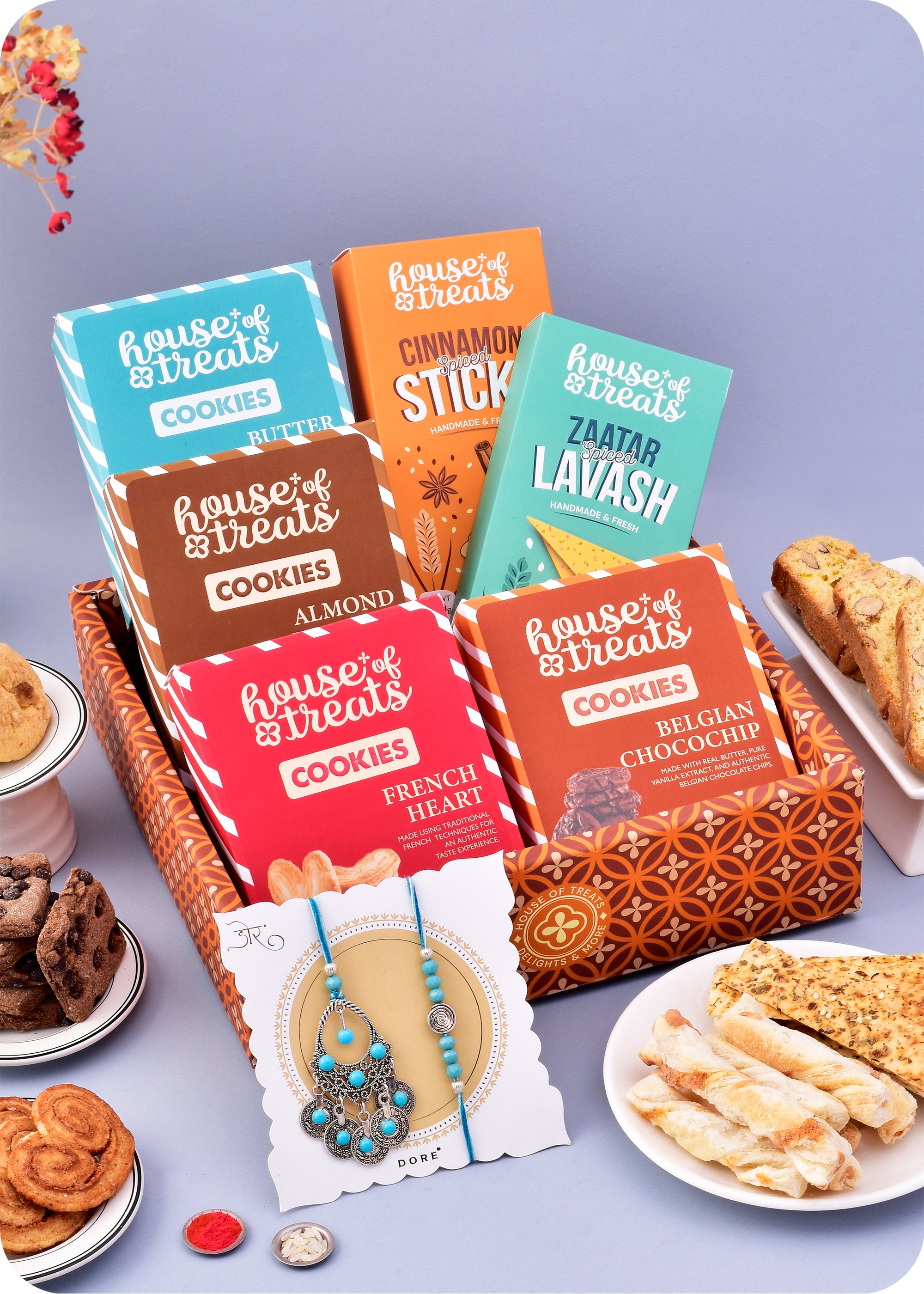 Rakhi Gift: Cookies with Rakhi for Brother