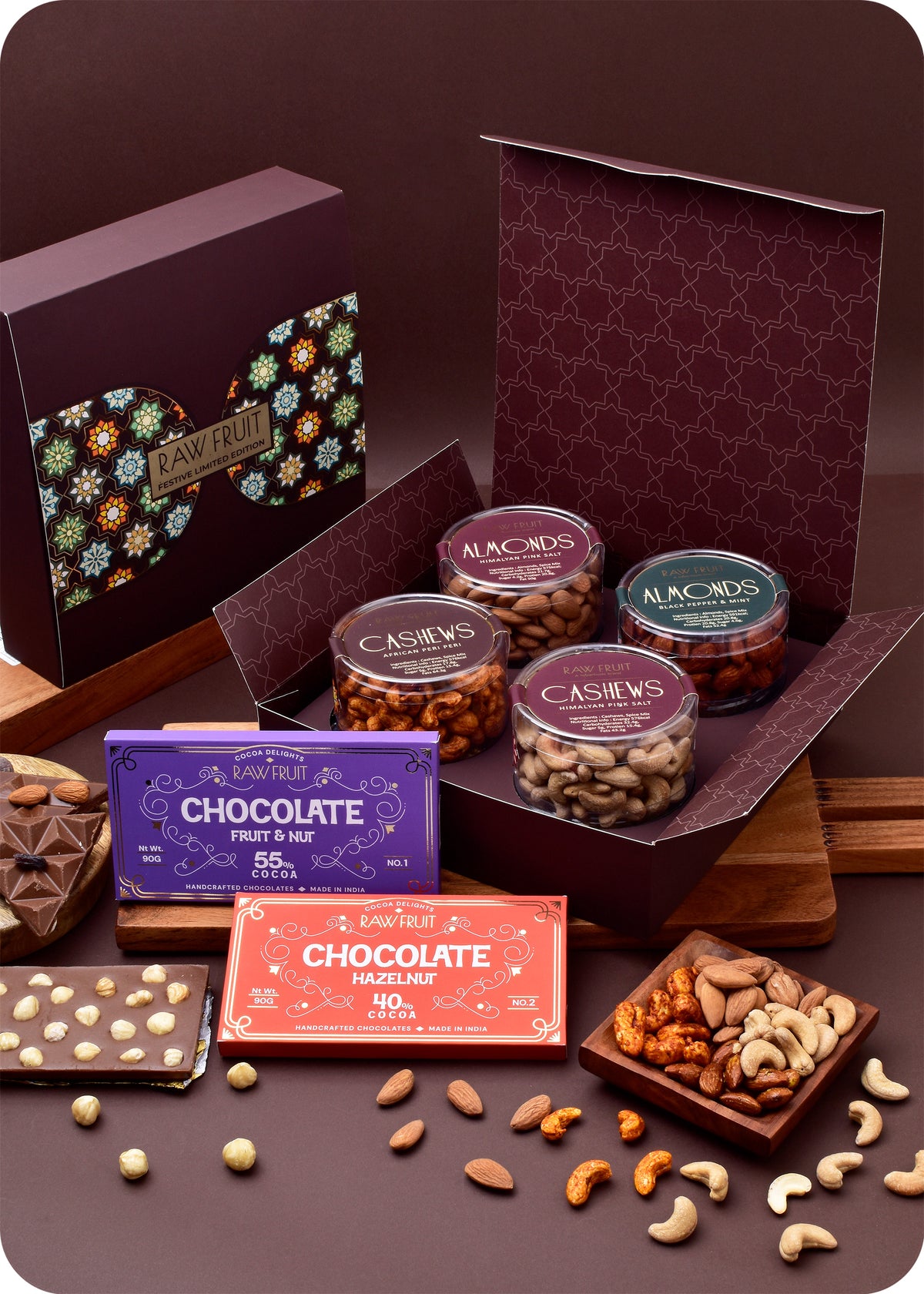 Chocolate Bar with Pack of 4 Dry Fruits