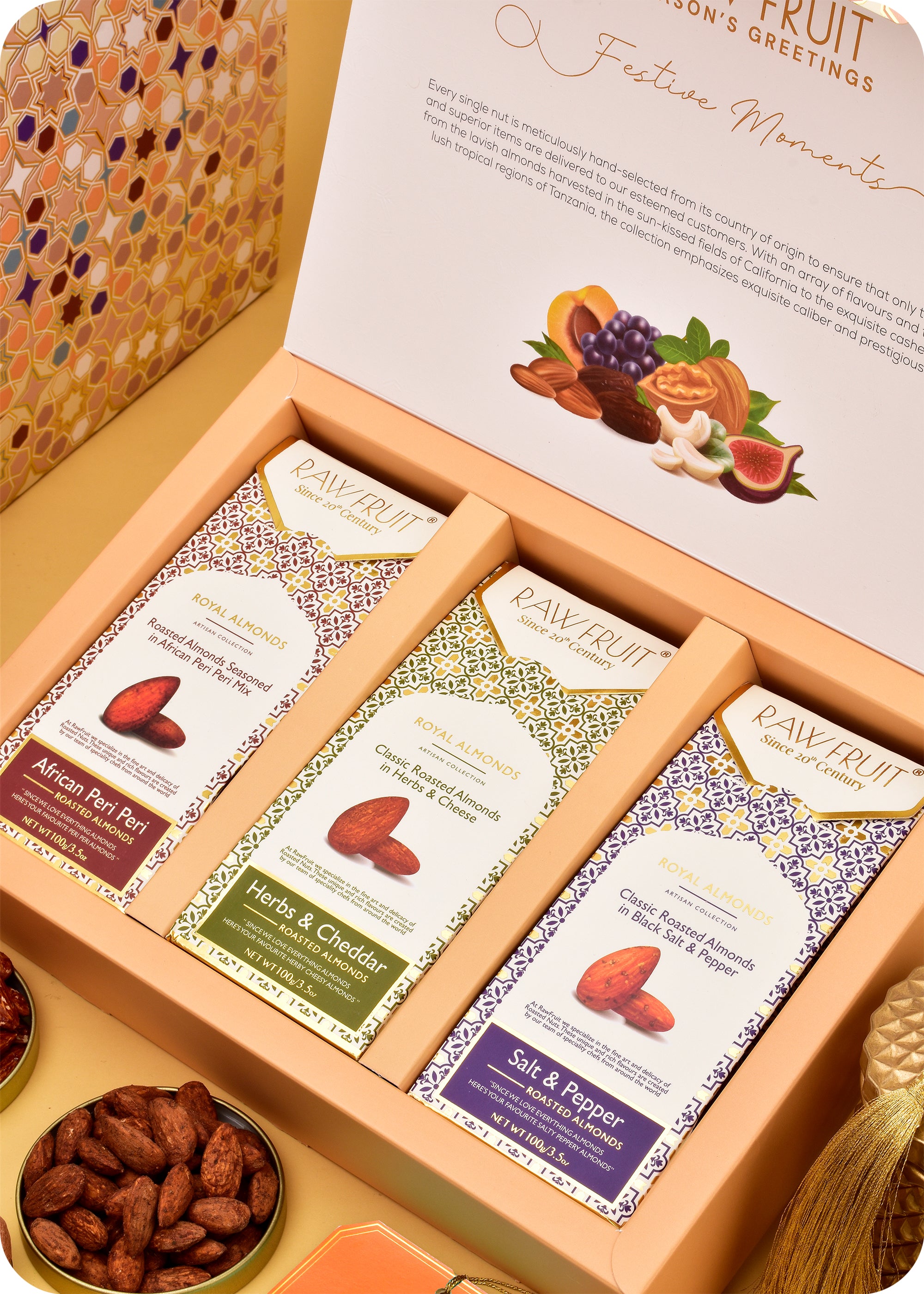 Pack of 3 Roasted Almonds Gift Pack