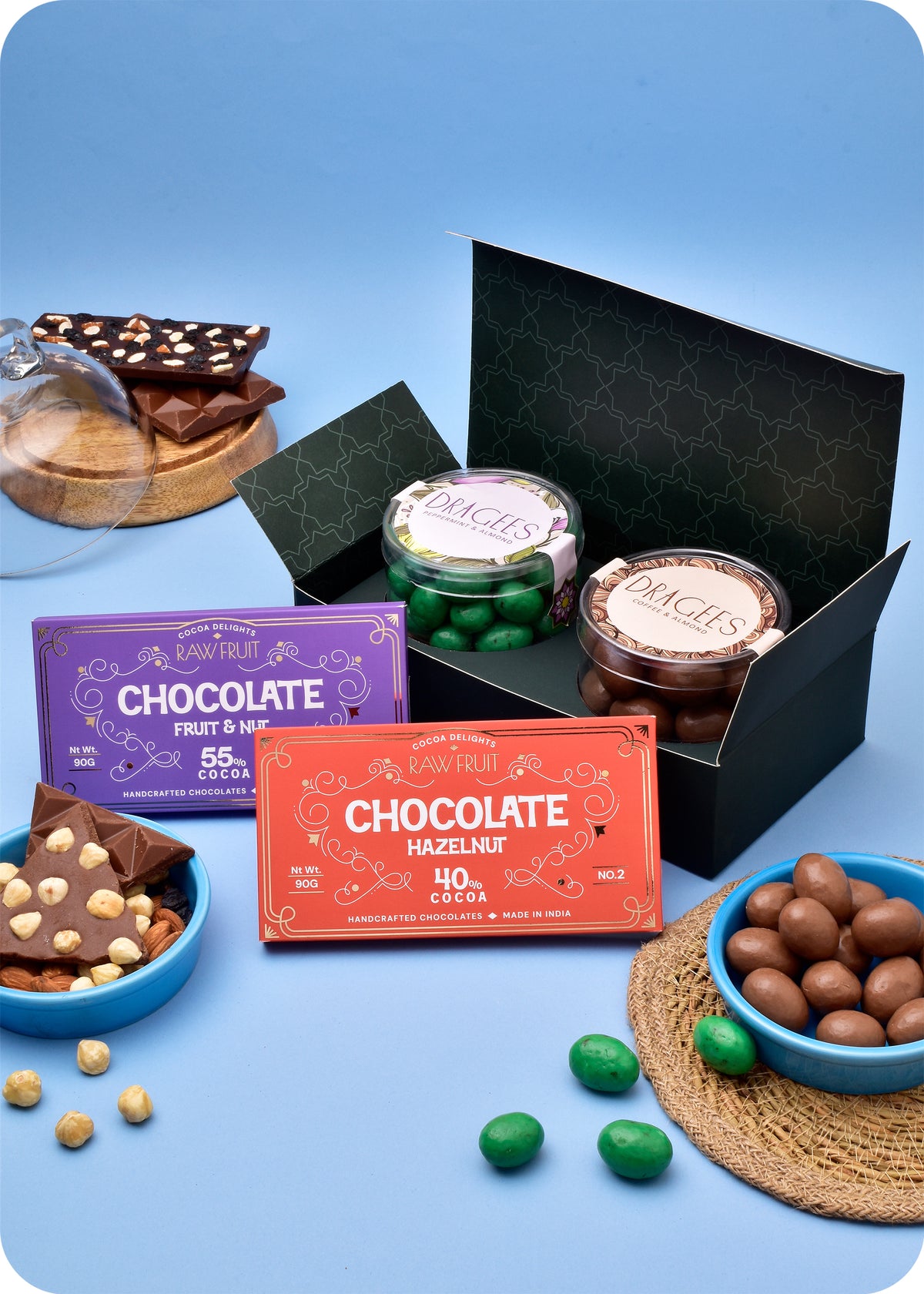 Chocolate Bars with Dragees