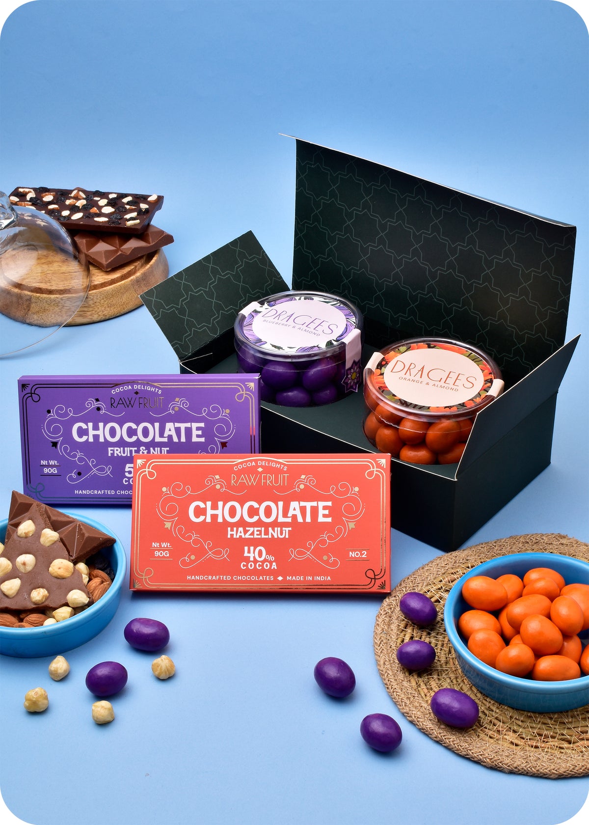 Dragees gift pack with Chocolate Bar