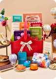 Festive Hamper with Nuts, Gourmet Cookies & Chocolates