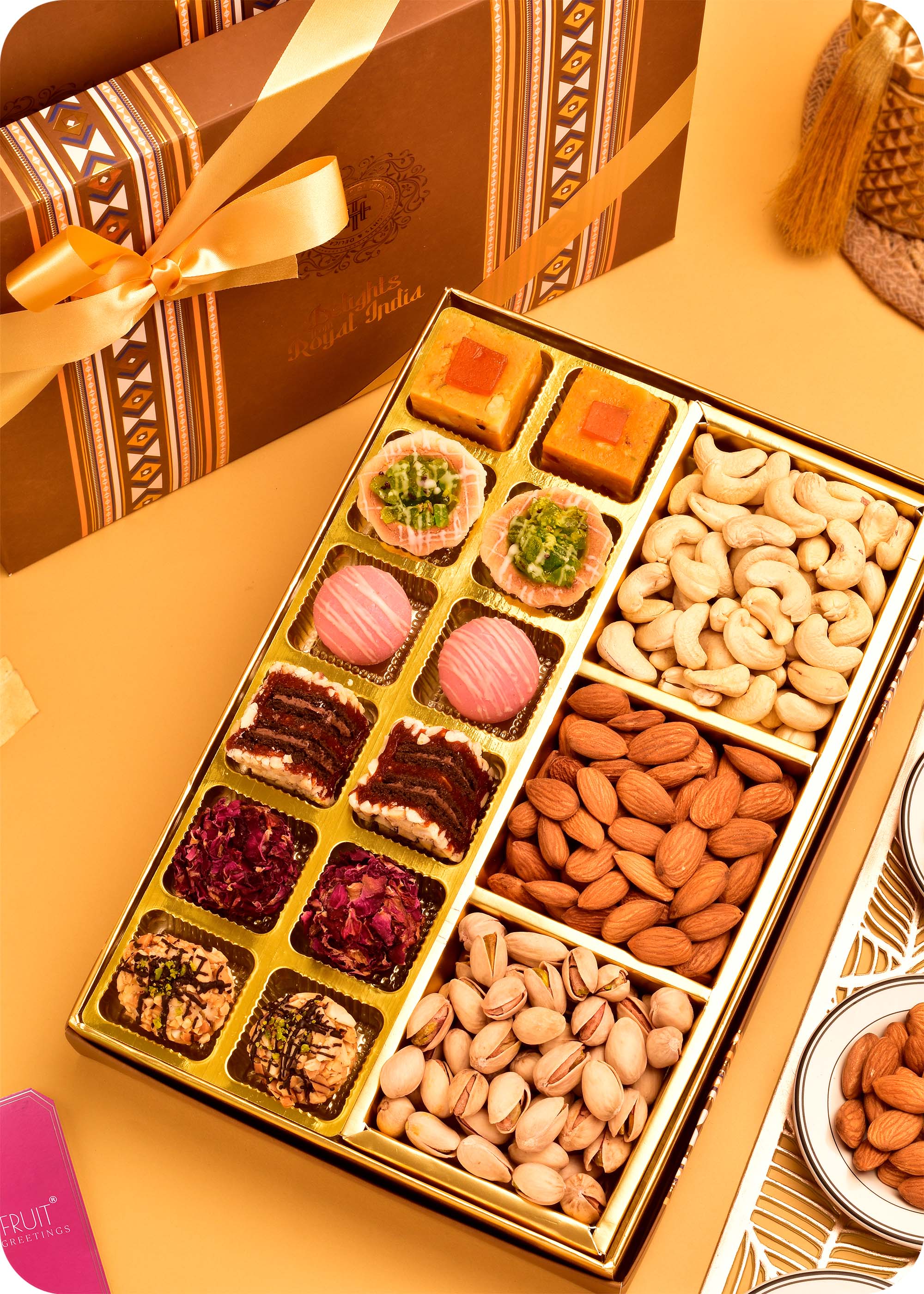 Assorted Sweets with Dry Fruits, Sweets Box