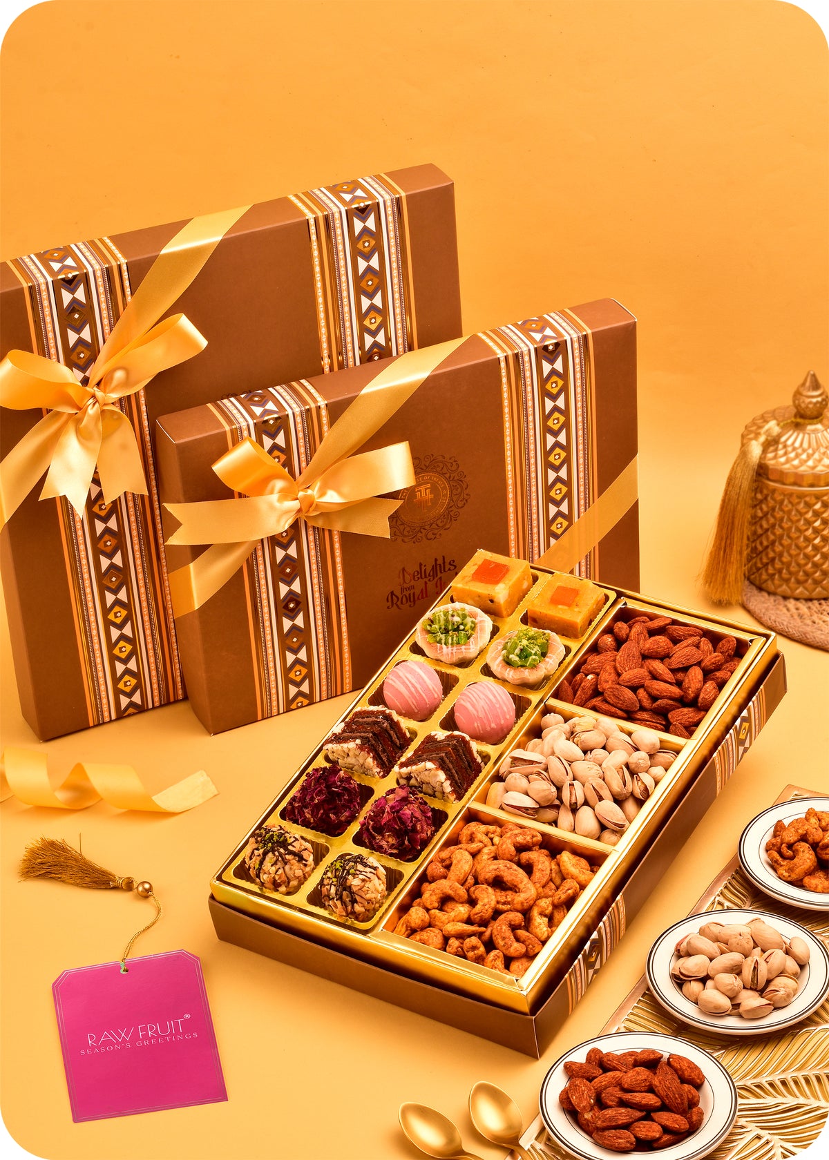 Assorted with Roasted Dry Fruits, Sweets Gift Pack