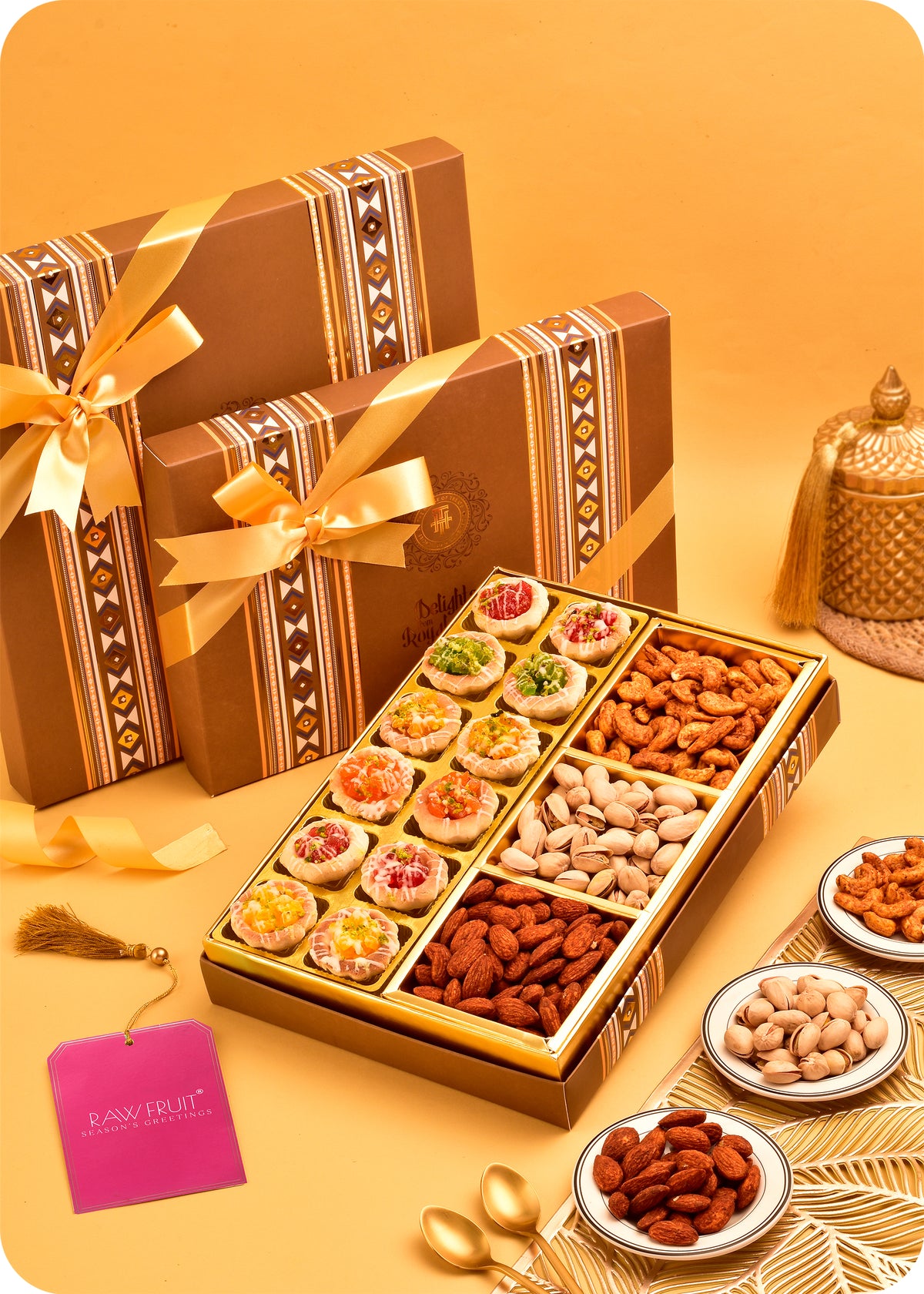 Tarts with Roasted Dry Fruits, Sweets Gift Pack