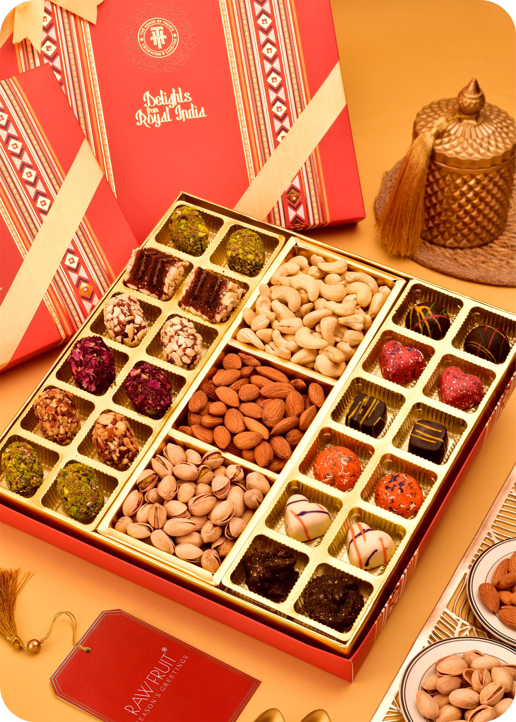 Barrel, Chocolate with Dry Fruits, Sweets Pack