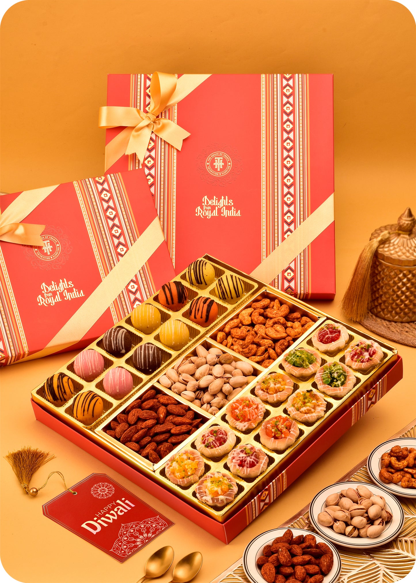 Delightful Gift Hamper : Tarts Marzipan & Roasted Dry Fruits