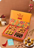 Diwali Gift Pack: Sweets Selection, Savoury & Candle Decor