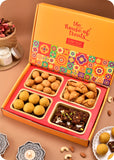Diwali Gift Pack: Sweets Selection, Savoury & Candle Decor