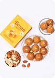 Gift Happiness: Besan Ladoo with Bhaiya Bhabhi Rakhi