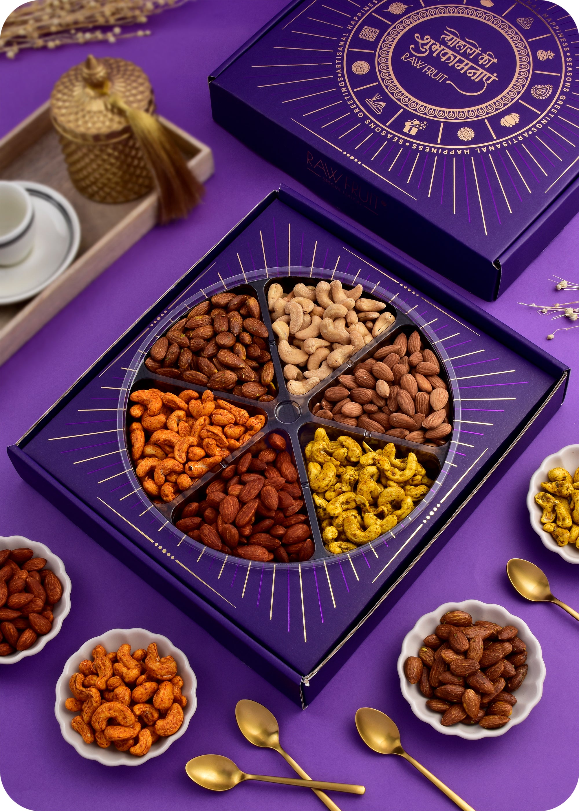 Set of 2 Rakhi for Brother with Dry Fruits